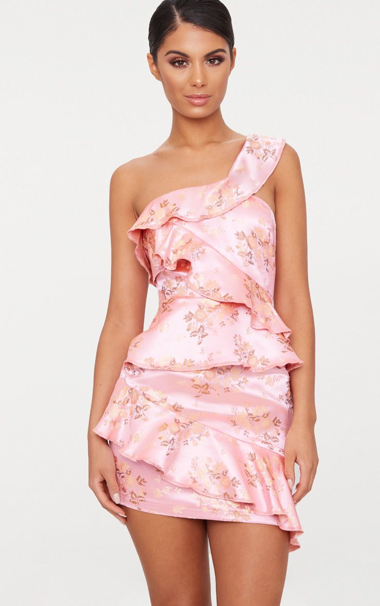 Pink Satin Dress